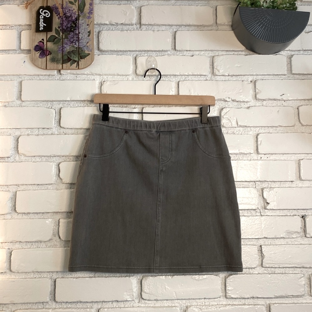 HUE women's grey jegging skirt cute stylish stretchy